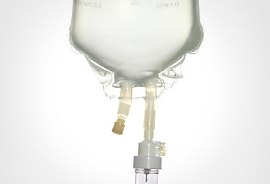 Photo of IV with link to Medical Supplies Information